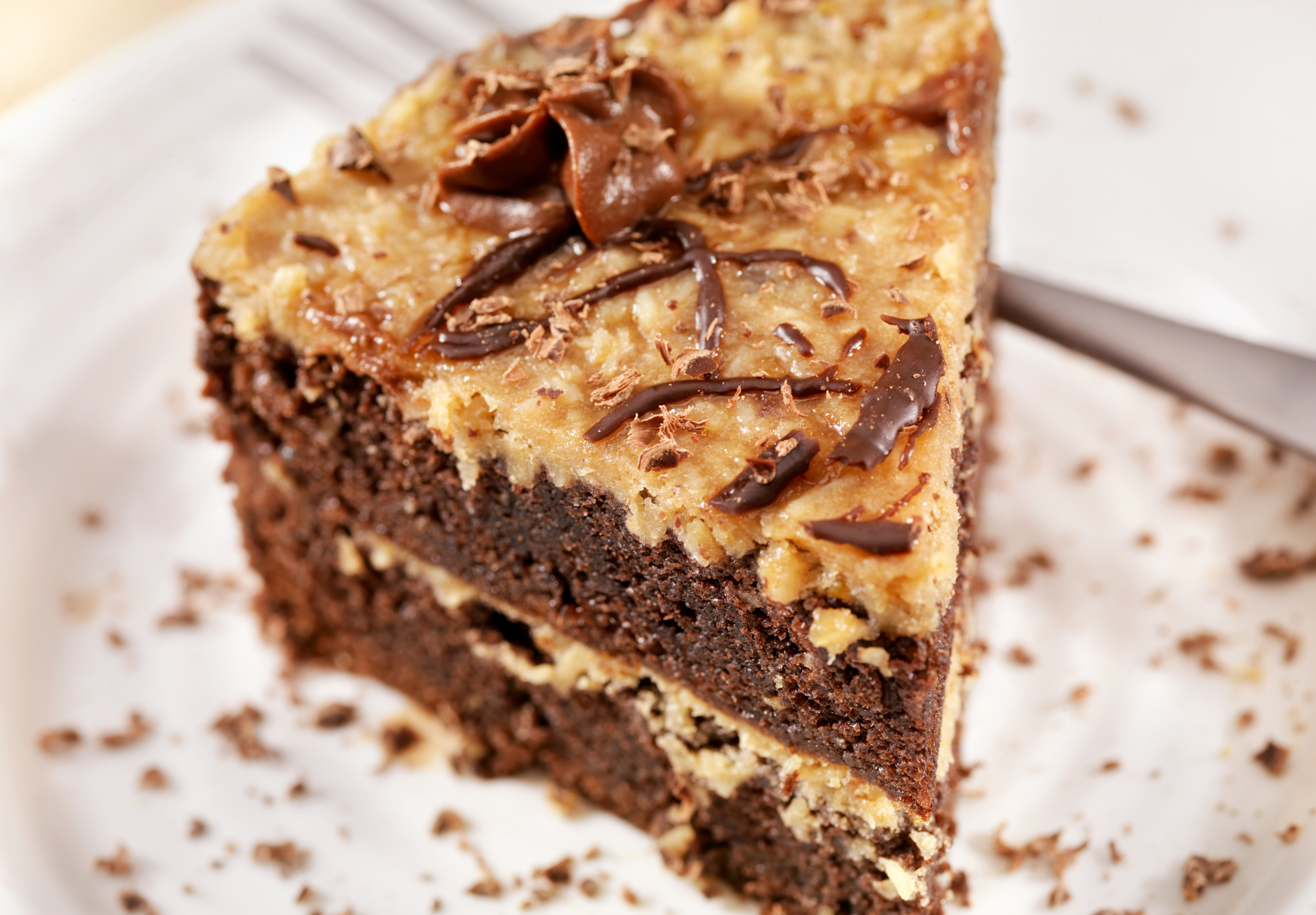 German Chocolate Cake With Coconut Frosting