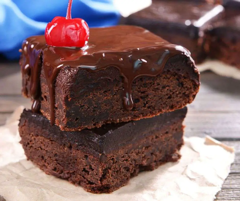 homemade fudge brownies with chocolate glaze Baker Recipes