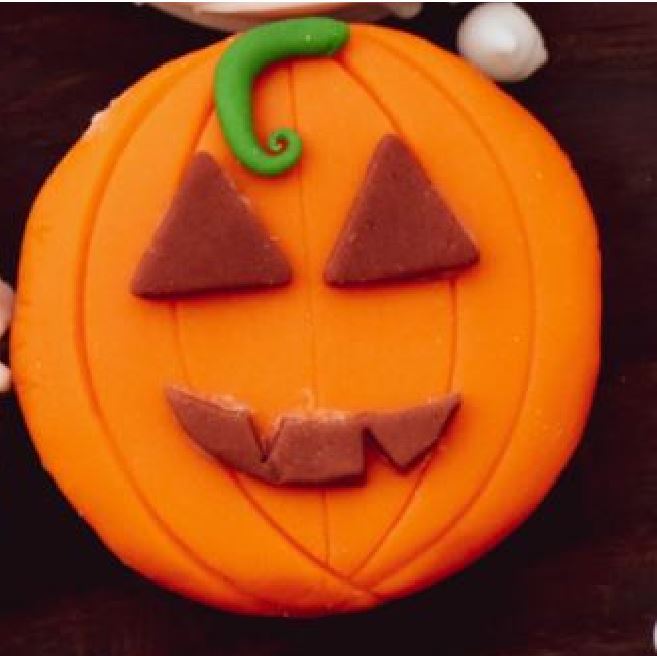 Decorated Pumpkin Shaped Cookies Recipe For Halloween