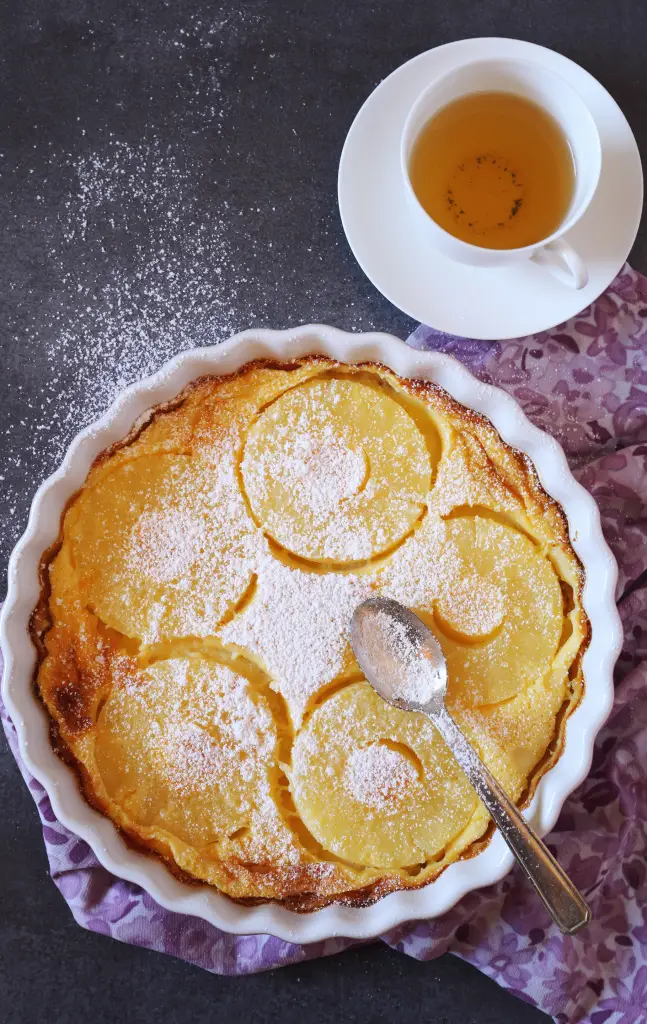 Pineapple & coconut clafoutis