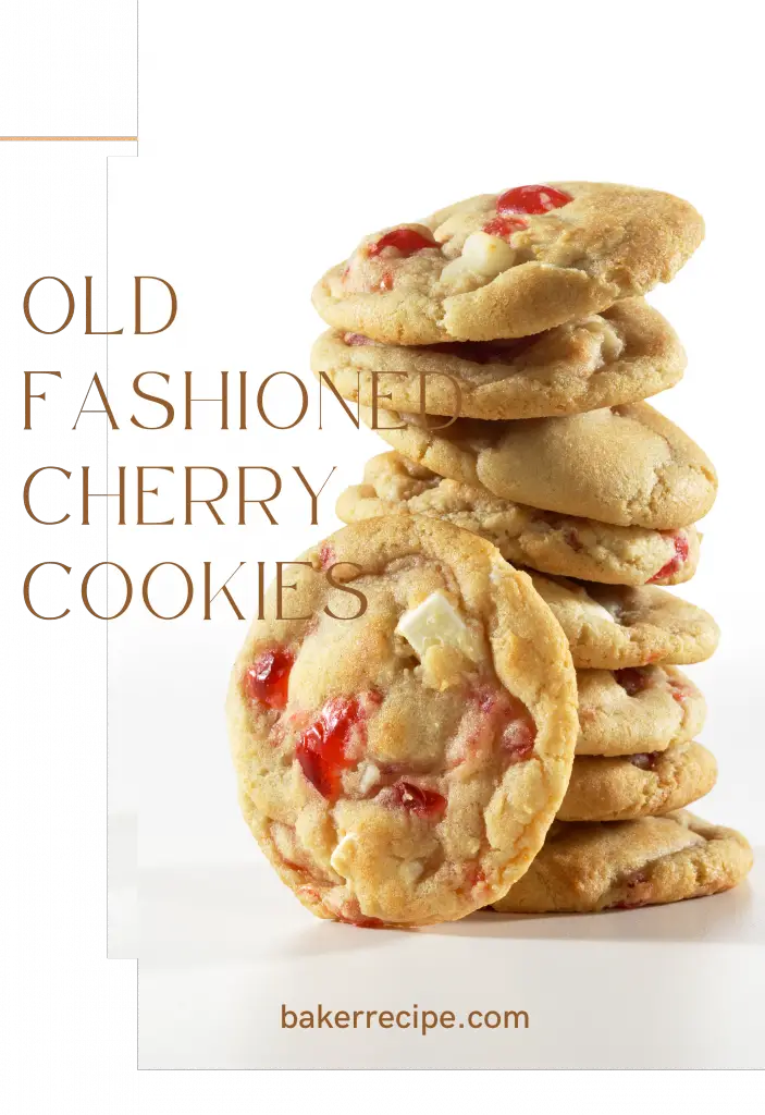 Old fashioned chocolate cherry cookies