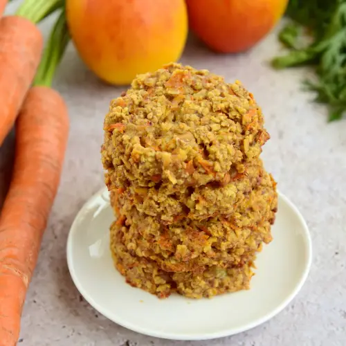 carrot cookies with apples and oats
