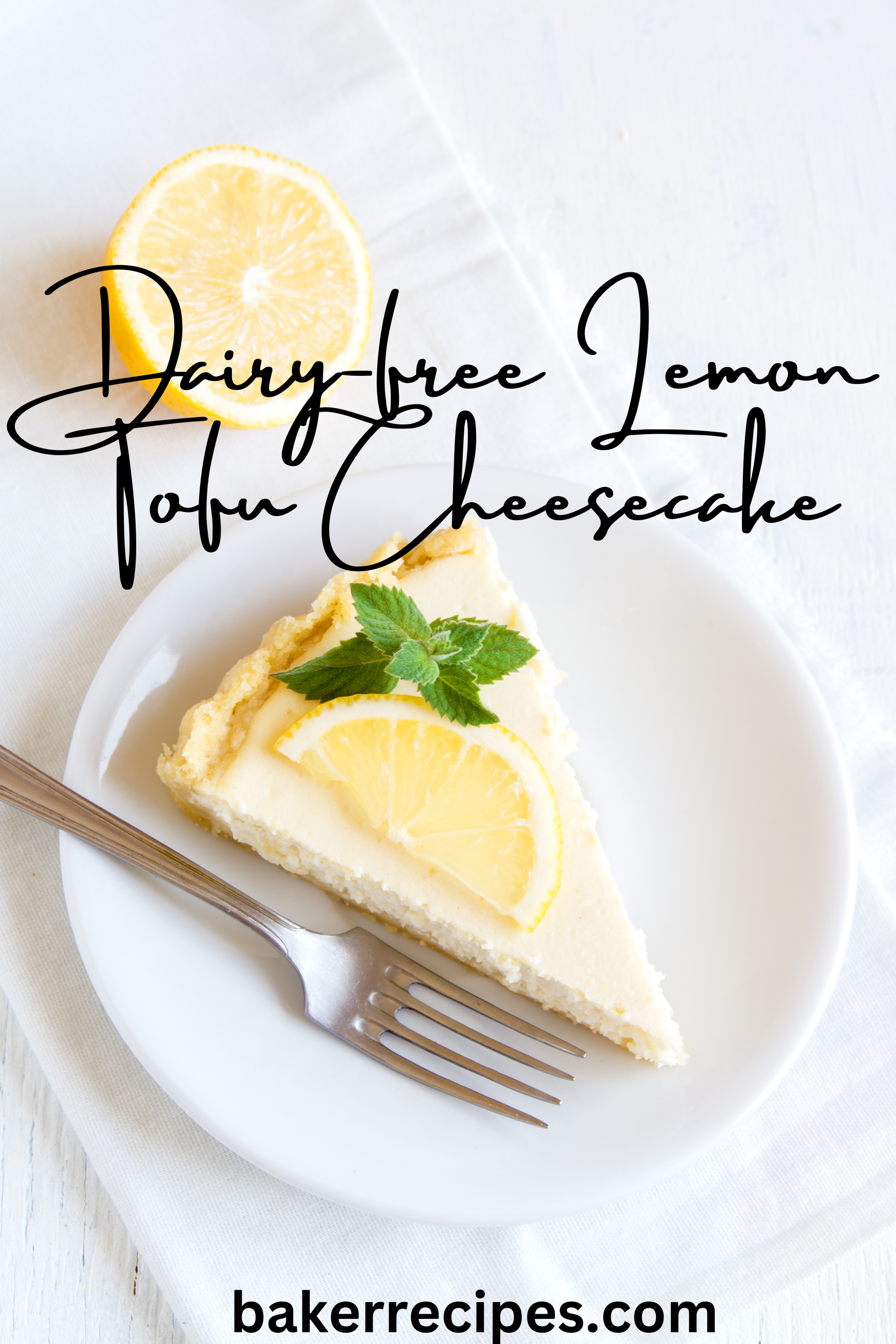 Dairy-free Lemon Tofu Cheesecake