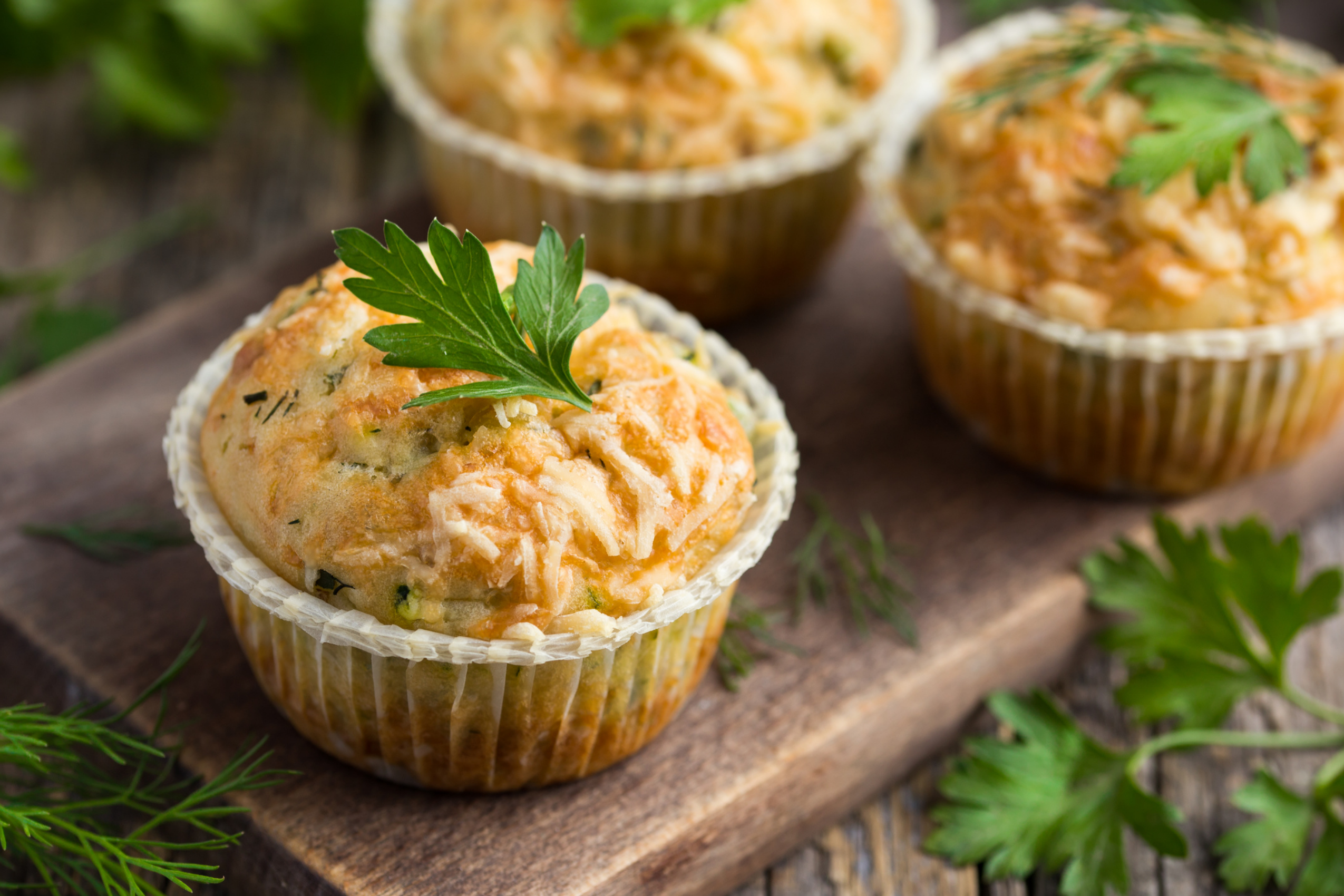 asparagus and cheese muffins