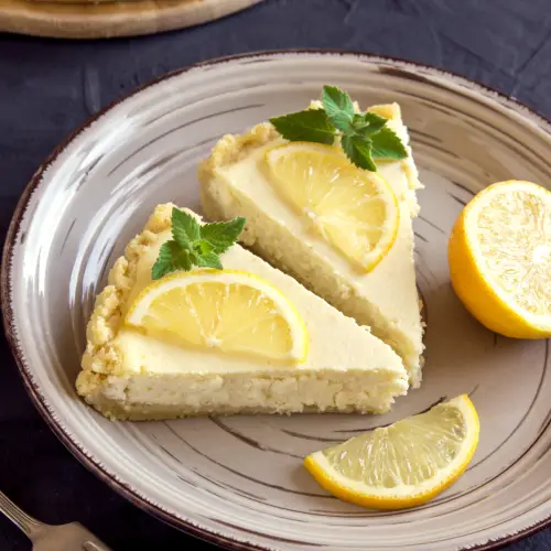 Dairy free tofu lemon cheesecake