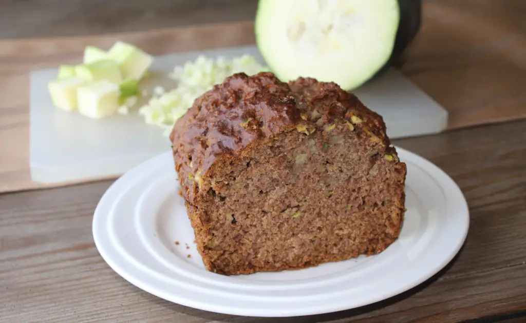 zucchini bread with butter