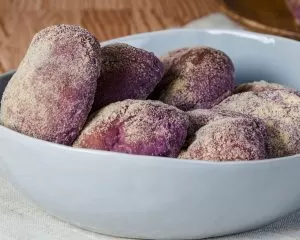 Ube Cheese Pandesal with Mozzarella