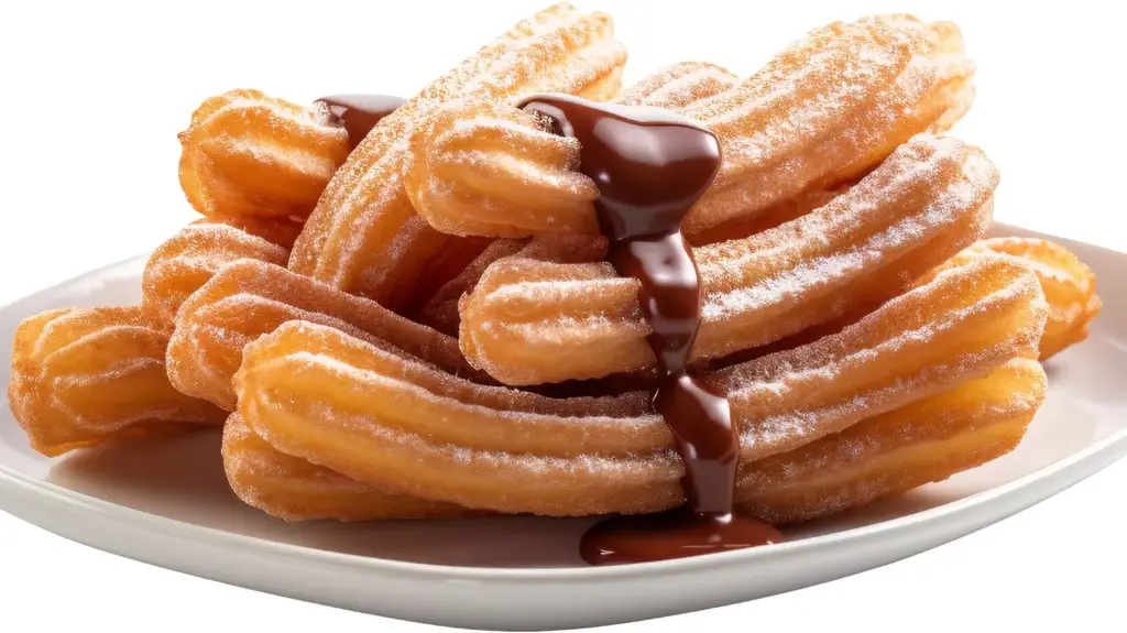 Churros with chocolate sauce